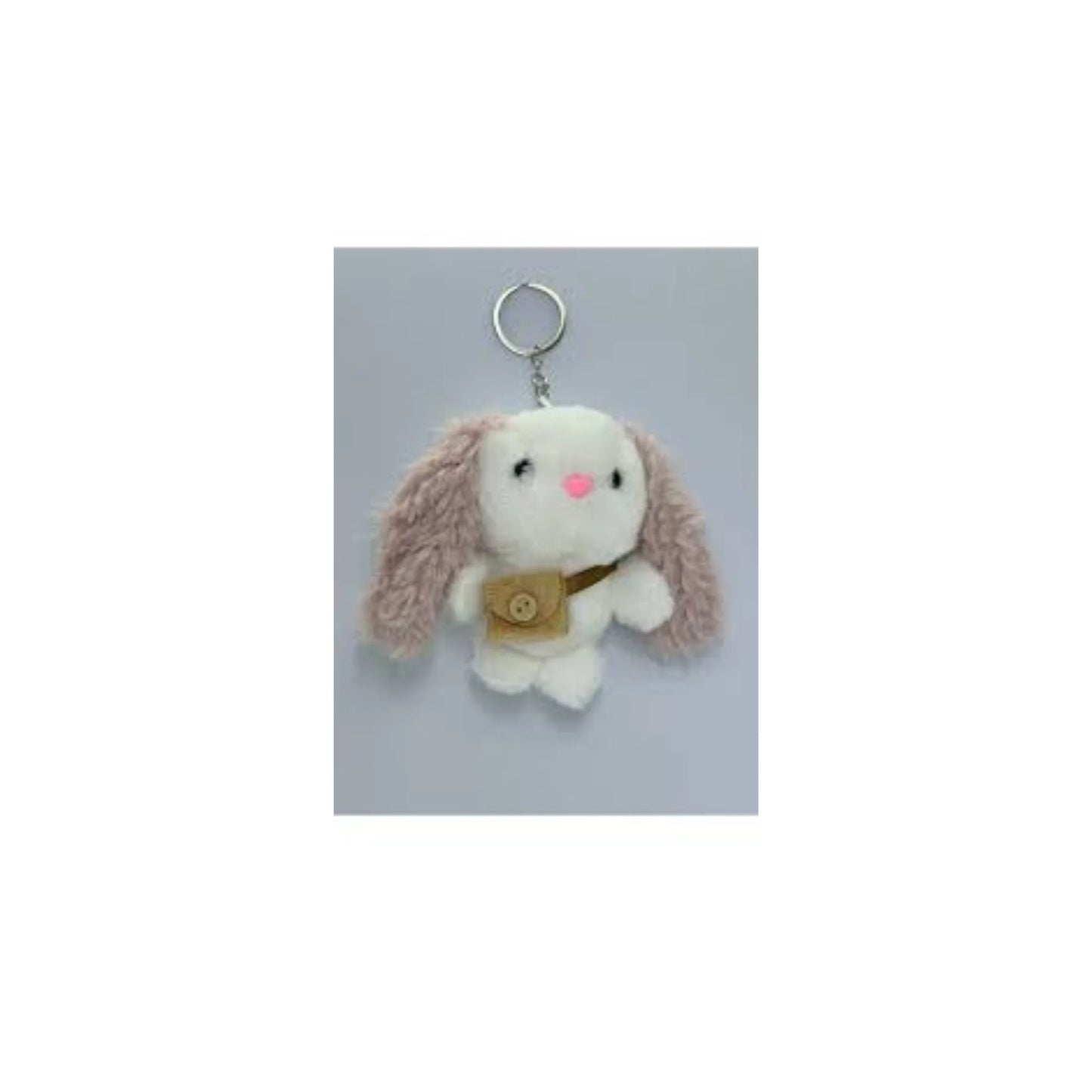 Adorable Plush Bunny Keychain – Soft &amp; Cuddly Toy for Kids