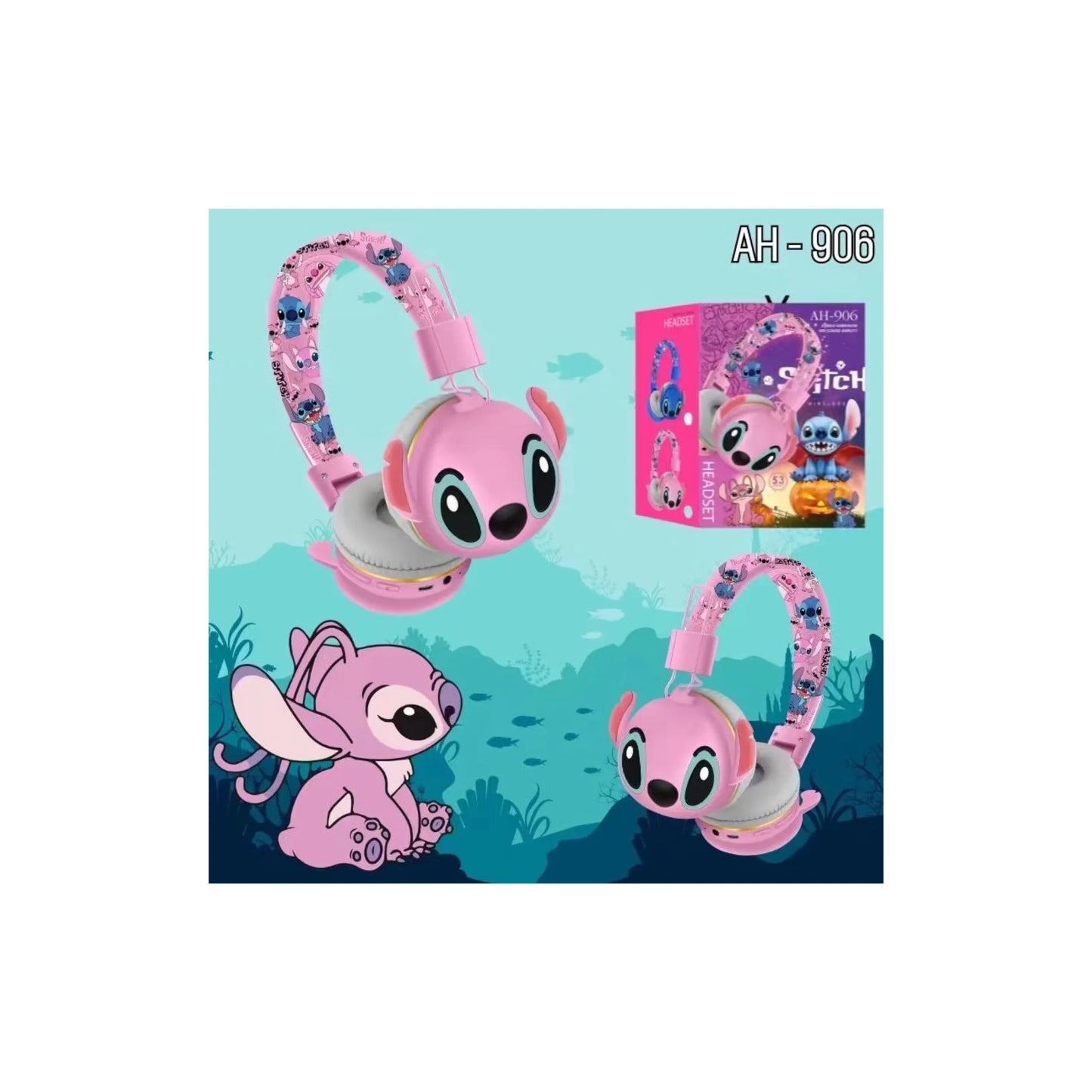 Stitch Kids Headphones – Cute &amp; Comfortable Wireless/Bluetooth Headphones for Kids